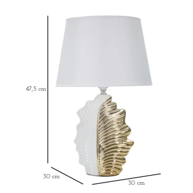 LAMPA STOŁOWA GLAM LEAF 30X47,5 cm MIN 2